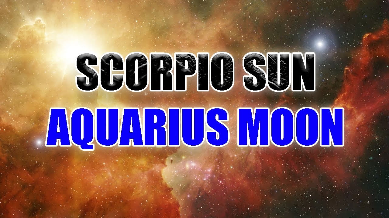 scorpio sun aquarius moon