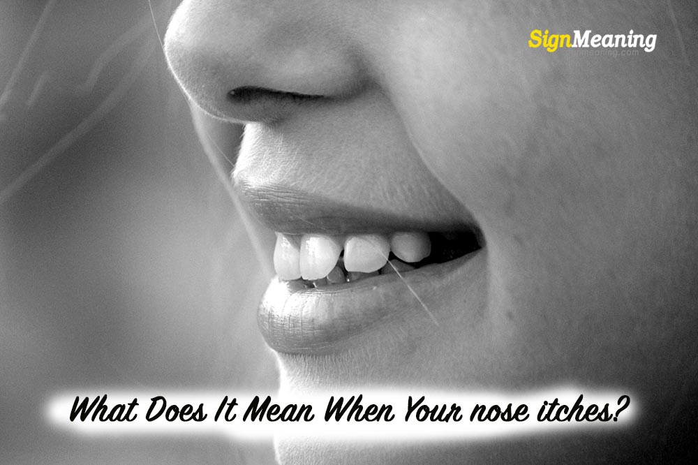 what does it mean when your nose itches