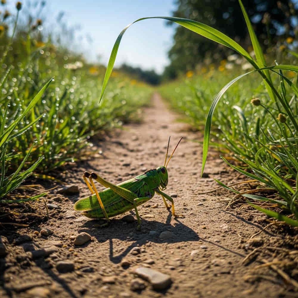 Spiritual Meanings of a Grasshopper in Your Path